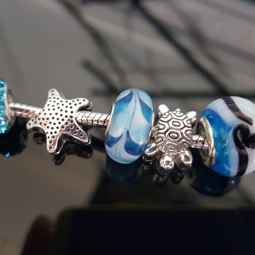Seashore Themed Charm Bracelet - Picture 7 of 7